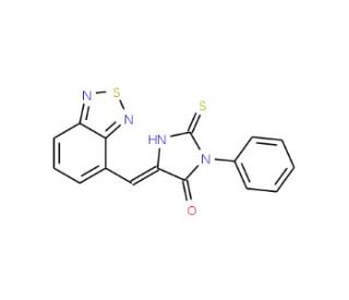 (5E)-5-(2,1,3-Benzothiadiazol-4-ylmethylene)-2-mercapto-3-phenyl-3,5-dihydro-4H-imidazol-4-one - chemical structure image