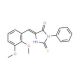 (5E)-5-(2,3-Dimethoxybenzylidene)-2-mercapto-3-phenyl-3,5-dihydro-4H-imidazol-4-one - chemical structure image