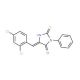 (5E)-5-(2,4-Dichlorobenzylidene)-2-mercapto-3-phenyl-3,5-dihydro-4H-imidazol-4-one - chemical structure image