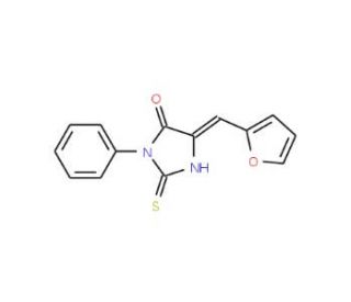 (5E)-5-(2-Furylmethylene)-2-mercapto-3-phenyl-3,5-dihydro-4H-imidazol-4-one - chemical structure image