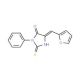 (5E)-5-(2-Furylmethylene)-2-mercapto-3-phenyl-3,5-dihydro-4H-imidazol-4-one - chemical structure image