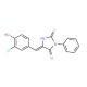 (5E)-5-(3-Chloro-4-hydroxybenzylidene)-2-mercapto-3-phenyl-3,5-dihydro-4H-imidazol-4-one - chemical structure image