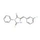 (5E)-5-(3-Chlorobenzylidene)-2-mercapto-3-phenyl-3,5-dihydro-4H-imidazol-4-one - chemical structure image