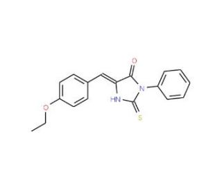 (5E)-5-(4-Ethoxybenzylidene)-2-mercapto-3-phenyl-3,5-dihydro-4H-imidazol-4-one - chemical structure image