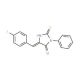 (5E)-5-(4-Fluorobenzylidene)-2-mercapto-3-phenyl-3,5-dihydro-4H-imidazol-4-one - chemical structure image