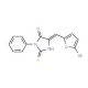 (5E)-5-[(5-Bromo-2-furyl)methylene]-2-mercapto-3-phenyl-3,5-dihydro-4H-imidazol-4-one - chemical structure image