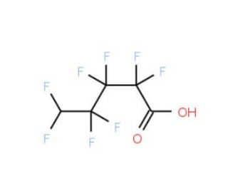 5H-Octafluoropentanoic acid (CAS 376-72-7) - chemical structure image