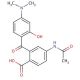 5′-Acetamido-2′-carboxy-4-dimethylamino-2-hydroxybenzophenone (CAS 166442-37-1) - chemical structure image