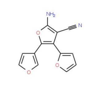5&prime;-Amino-[2,3&prime;;2&prime;,3&prime;&prime;]terfuran-4&prime;-carbonitrile - chemical structure image