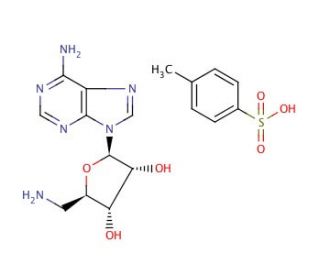 5&prime;-Amino-5&prime;-deoxyadenosine p-toluenesulfonate salt (CAS 81090-75-7) - chemical structure image