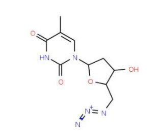 5&prime;-Azido-5&prime;-deoxythymidine (CAS 19316-85-9) - chemical structure image