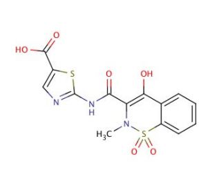 5&prime;-Carboxy meloxicam (CAS 130262-93-0) - chemical structure image