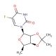5′-Deoxy-2′,3′-O-isopropylidene-5-fluorouridine (CAS 66335-39-5) - chemical structure image