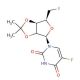 5′-Deoxy-5′-iodo-2′,3′-O-isopropylidene-5-fluorouridine (CAS 61787-10-8) - chemical structure image