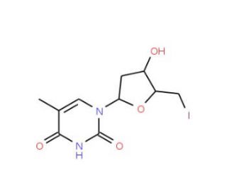 5&prime;-Deoxy-5&prime;-iodothymidine (CAS 25953-14-4) - chemical structure image