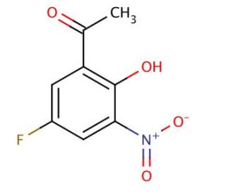5&prime;-Fluoro-2&prime;-hydroxy-3&prime;-nitroacetophenone (CAS 70978-39-1) - chemical structure image