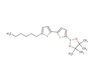 5&prime;-Hexyl-2,2&prime;-bithiophene-5-boronic acid pinacol ester (CAS 579503-59-6) - chemical structure image