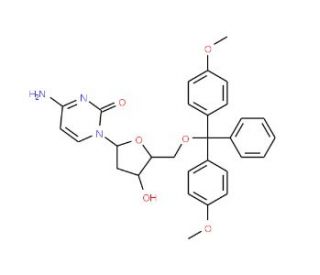 5&prime;-O-(4,4&prime;-dimethoxytrityl)-2&prime;-deoxycytidine (CAS 76512-82-8) - chemical structure image