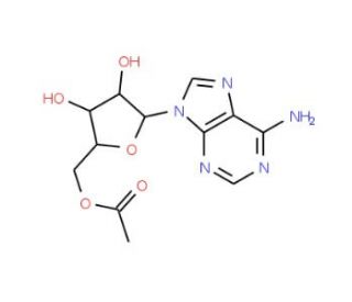 5&prime;-O-Acetyl Adenosine (CAS 2140-25-2) - chemical structure image