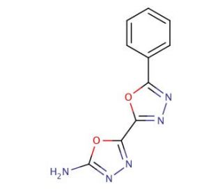 5&prime;-phenyl-2,2&prime;-bi-1,3,4-oxadiazol-5-amine - chemical structure image
