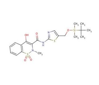 5&prime;-tert-Butyldimethylsilyloxy Meloxicam (CAS 1076199-65-9) - chemical structure image