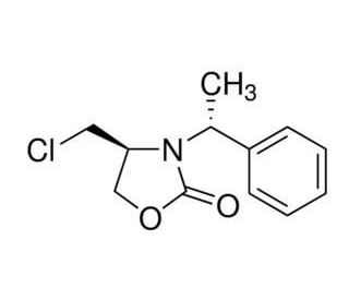 (5R)-5-(Chloromethyl)-3-[(1R)-1-phenylethyl]-2-oxazolidinone] (CAS 444814-24-8) - chemical structure image