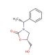 (5R)-(Hydroxymethyl-3-[(1R)-1-phenylethyl]-2-oxazolidinone (CAS 480424-73-5) - chemical structure image
