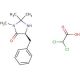 (5S)-(−)-2,2,3-Trimethyl-5-benzyl-4-imidazolidinone dichloroacetic acid (CAS 345358-20-5) - chemical structure image