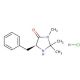 (5S)-(−)-2,2,3-Trimethyl-5-benzyl-4-imidazolidinone monohydrochloride (CAS 278173-23-2) - chemical structure image