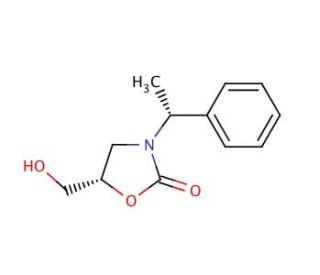 (5S)-5-(Hydroxymethyl)-3-[(1R)-1-phenylethyl]-2-oxazolidinone (CAS 480424-72-4) - chemical structure image