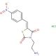 (5Z)-3-(2-aminoethyl)-5-(4-nitrobenzylidene)-1,3-thiazolidine-2,4-dione hydrochloride - chemical structure image