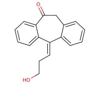 (5Z)-5,11-Dihydro-5-(3-hydroxypropylidene)-10H-dibenzo[a,d]cyclohepten-10-one - chemical structure image