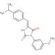 (5Z)-5-(4-isopropylbenzylidene)-3-(3-methoxyphenyl)-2-thioxoimidazolidin-4-one - chemical structure image