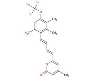 6-[(1E, 3E)-4-(4-Methoxy-2,3,6-trimethylphenyl-d3)-2-methyl-1,3-butadien-1-yl]-4-methyl-2H-pyran-2-one (CAS 1185236-53-6) - c