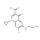 6-[(2-Aminoethyl)amino]-7-chloro-1-cyclopropyl-1,4-dihydro-4-oxo-quinoline-3-carboxylic Acid (CAS 528851-85-6) - chemical str