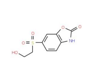 6-[(2-Hydroxyethyl)sulfonyl]benzoxazol-2-(3H)-one (CAS 5031-74-3) - chemical structure image