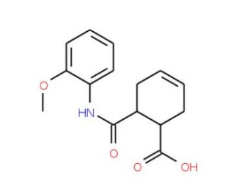 6-[(2-Methoxyanilino)carbonyl]-3-cyclohexene-1-carboxylic acid - chemical structure image