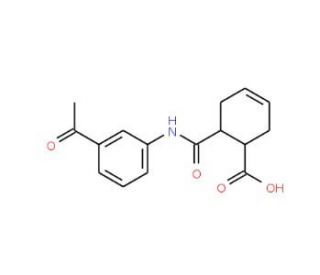 6-{[(3-Acetylphenyl)amino]carbonyl}cyclohex-3-ene-1-carboxylic acid - chemical structure image
