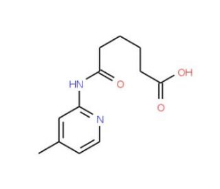 6-[(4-Methylpyridin-2-yl)amino]-6-oxohexanoic acid - chemical structure image