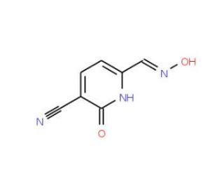6-[(hydroxyimino)methyl]-2-oxo-1,2-dihydropyridine-3-carbonitrile (CAS 81450-61-5) - chemical structure image