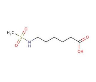 6-[(methylsulfonyl)amino]hexanoic acid - chemical structure image