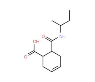 6-[(sec-butylamino)carbonyl]cyclohex-3-ene-1-carboxylic acid - chemical structure image
