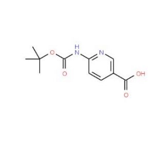 6-[(tert-Butoxycarbonyl)amino]nicotinic acid (CAS 231958-14-8) - chemical structure image