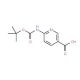 6-[(tert-Butoxycarbonyl)amino]nicotinic acid (CAS 231958-14-8) - chemical structure image