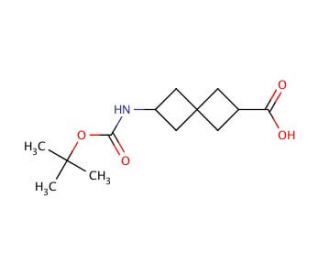 6-[(tert-butoxycarbonyl)amino]spiro[3.3]heptane-2-carboxylic acid (CAS 1087798-38-6) - chemical structure image