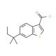 6-(1,1-dimethylpropyl)-1-benzothiophene-3-carbonyl chloride - chemical structure image