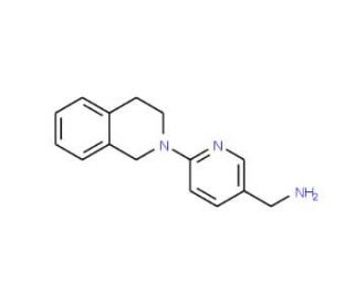 [6-(1,2,3,4-tetrahydroisoquinolin-2-yl)pyridin-3-yl]methanamine - chemical structure image