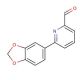 6-(1,3-Benzodioxol-5-yl)-2-pyridinecarboxaldehyde (CAS 834884-78-5) - chemical structure image