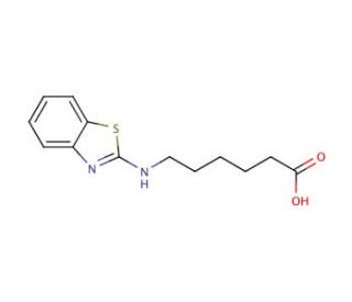 6-(1,3-benzothiazol-2-ylamino)hexanoic acid - chemical structure image