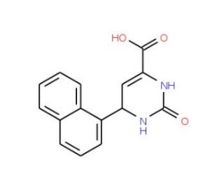 6-(1-Naphthyl)-2-oxo-1,2,3,6-tetrahydro-4-pyrimidine carboxylic acid - chemical structure image